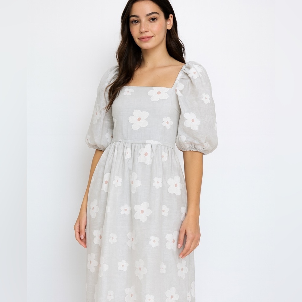 Baltic Born Cream Smocked Dress